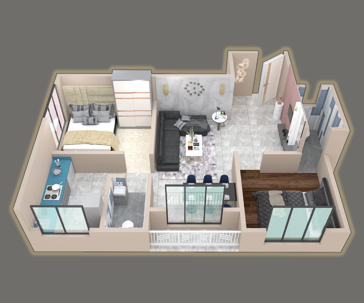 1 BHK Premium Flat